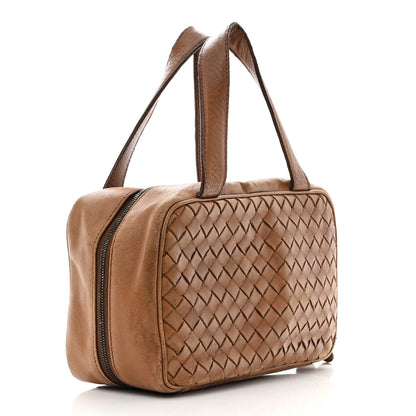 Bottega Veneta Nappa Intrecciato Cosmetic Bag Noce 3 of 17