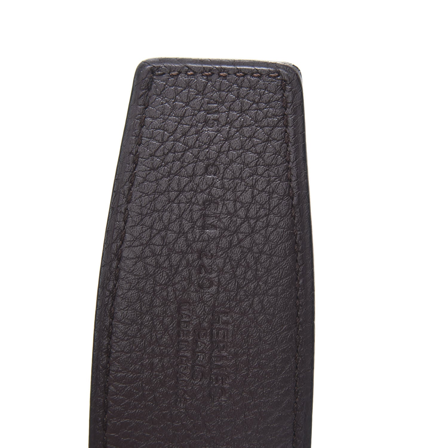 Hermes Togo Swift 42mm Constance H Belt 115 Black Chocolate 4 of 6