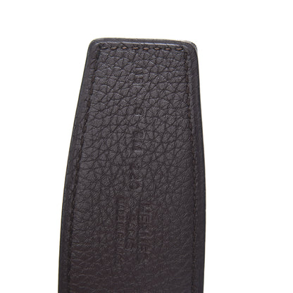 Hermes Togo Swift 42mm Constance H Belt 115 Black Chocolate 4 of 6