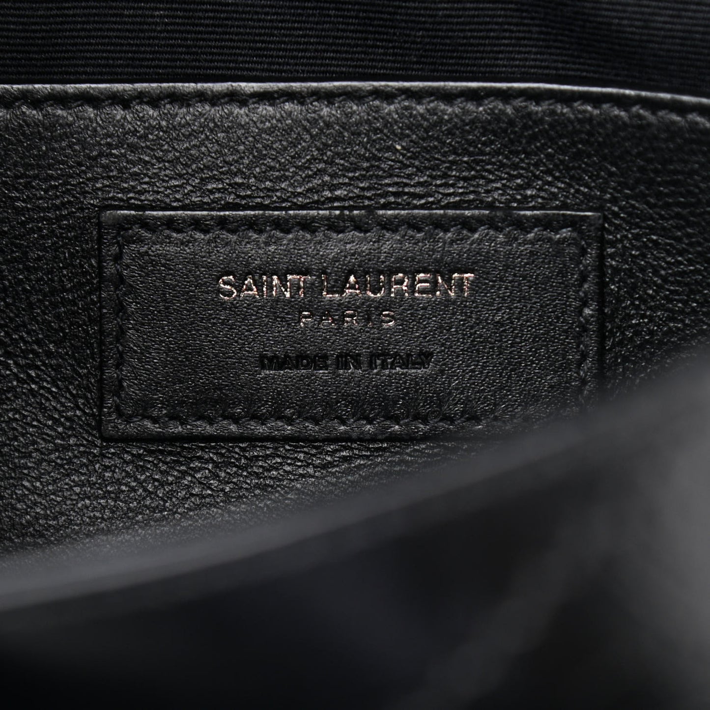 Crinkled Calfskin Matelasse Monogram Baby Niki Chain Satchel Black