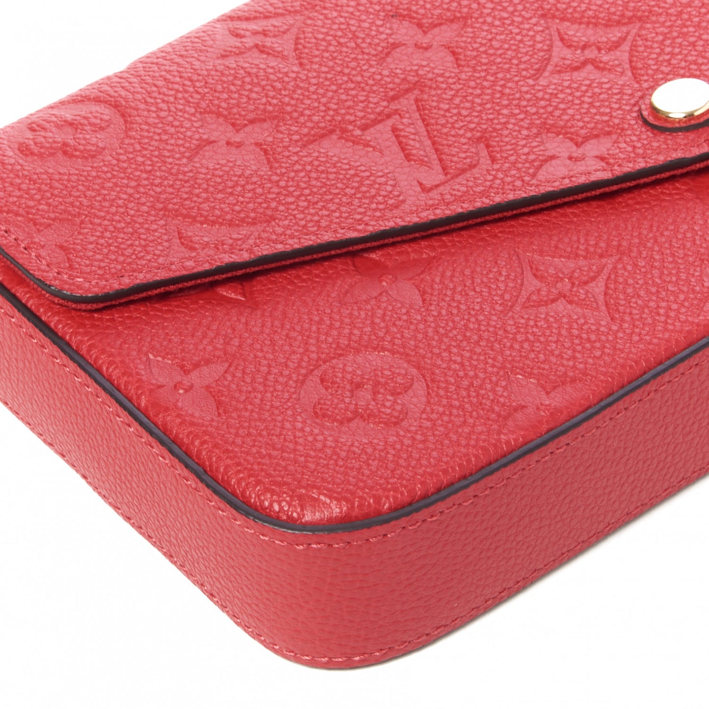 Empreinte Pochette Felicie Chain Wallet Scarlet