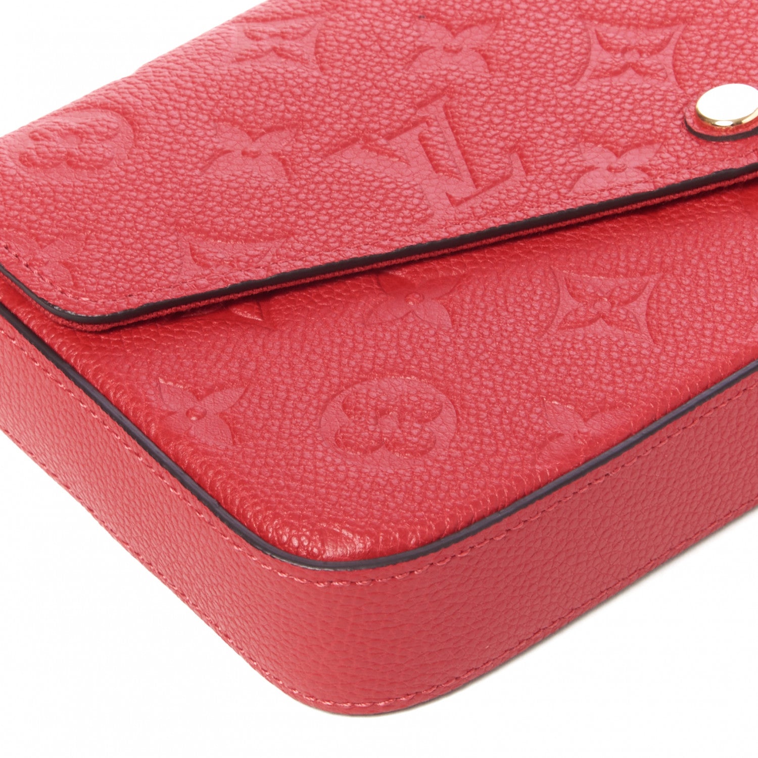 Louis Vuitton Empreinte Pochette Felicie Chain Wallet Scarlet 5 of 10