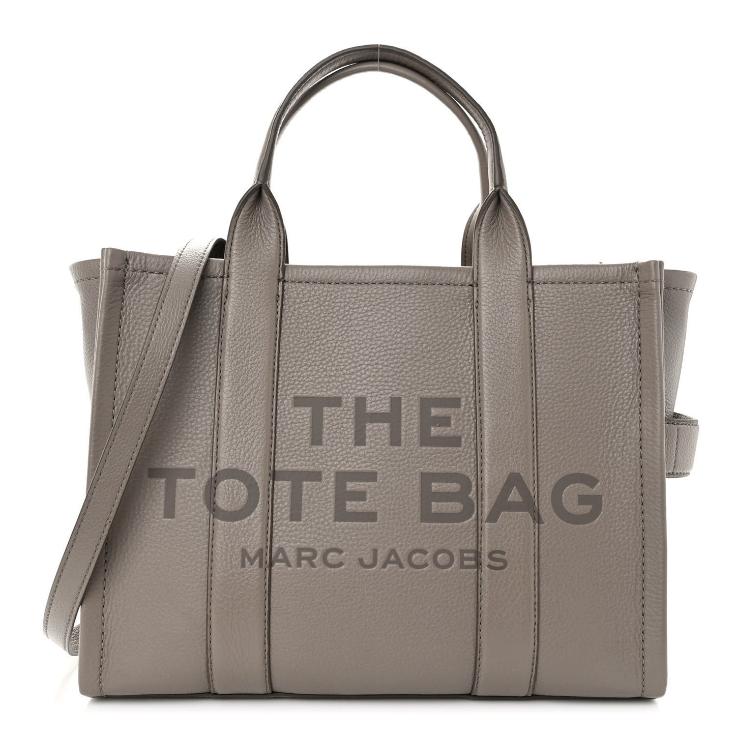 Grained Calfskin Medium The Tote Bag Taupe