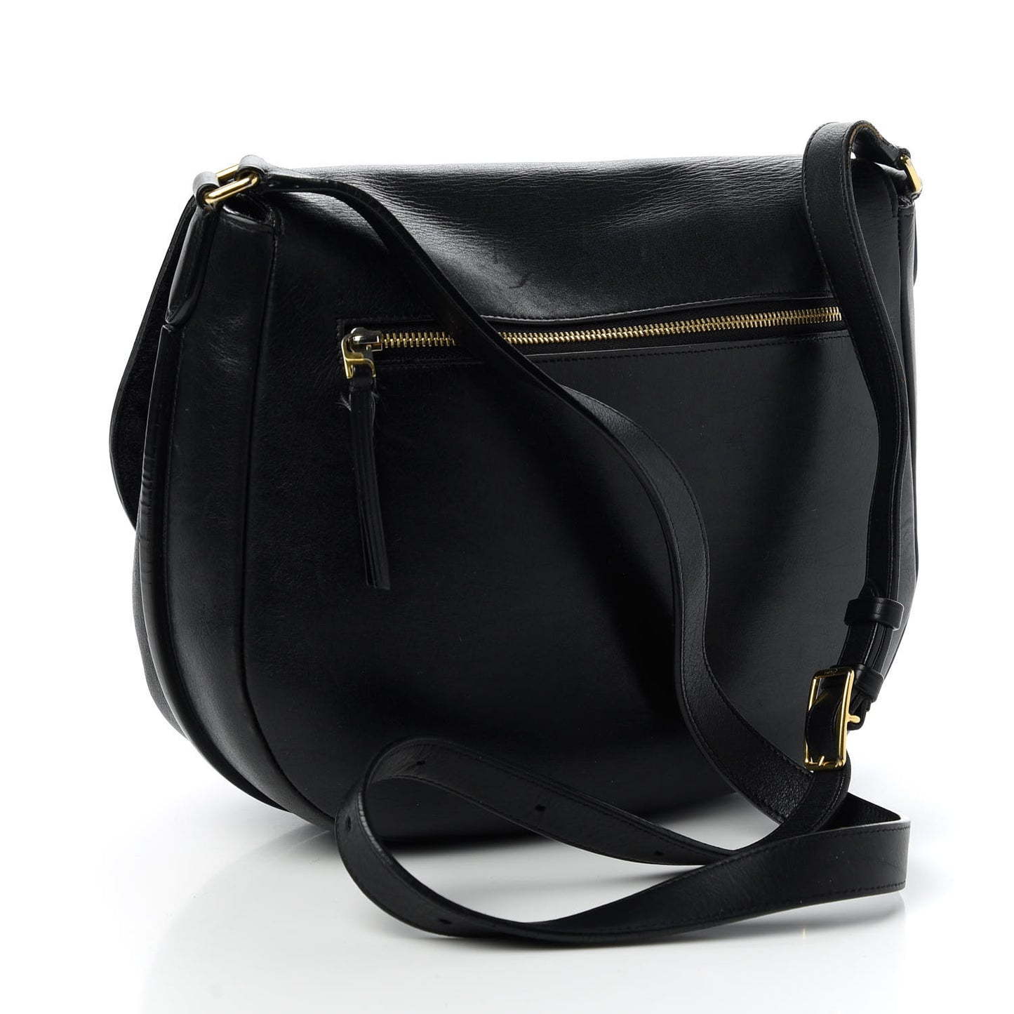 Natural Calfskin Trotteur Messenger Black
