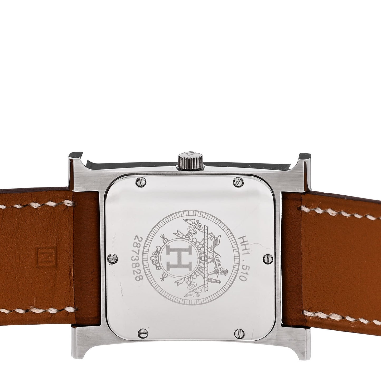 Stainless Steel Barenia 26mm Heure H Hour Double Tour Quartz Watch Fauve