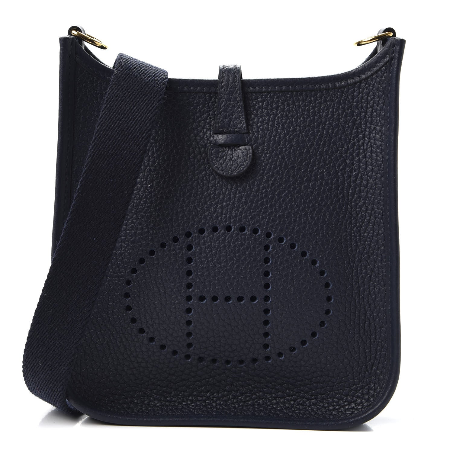Hermes Taurillon Clemence Evelyne TPM Bleu Nuit 1 of 9