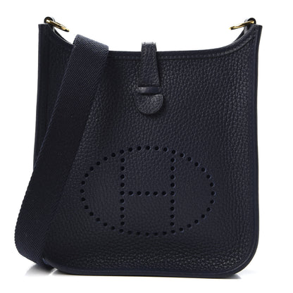 Hermes Taurillon Clemence Evelyne TPM Bleu Nuit 1 of 9