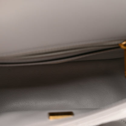 Chanel Lambskin Quilted Mini Pearl Crush Flap Light Grey 5 of 9