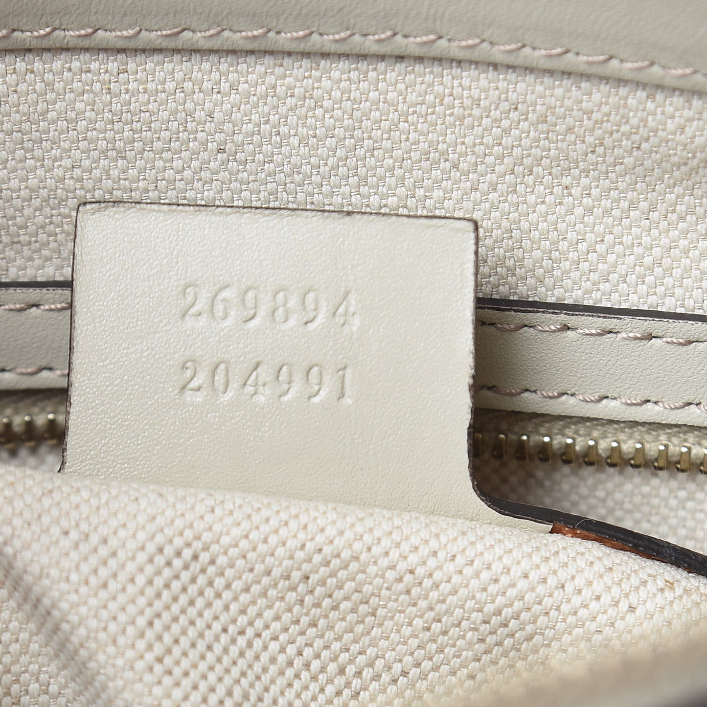 Monogram Web Mayfair Top Handle Satchel Beige