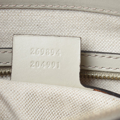 Gucci Monogram Web Mayfair Top Handle Satchel Beige 7 of 9