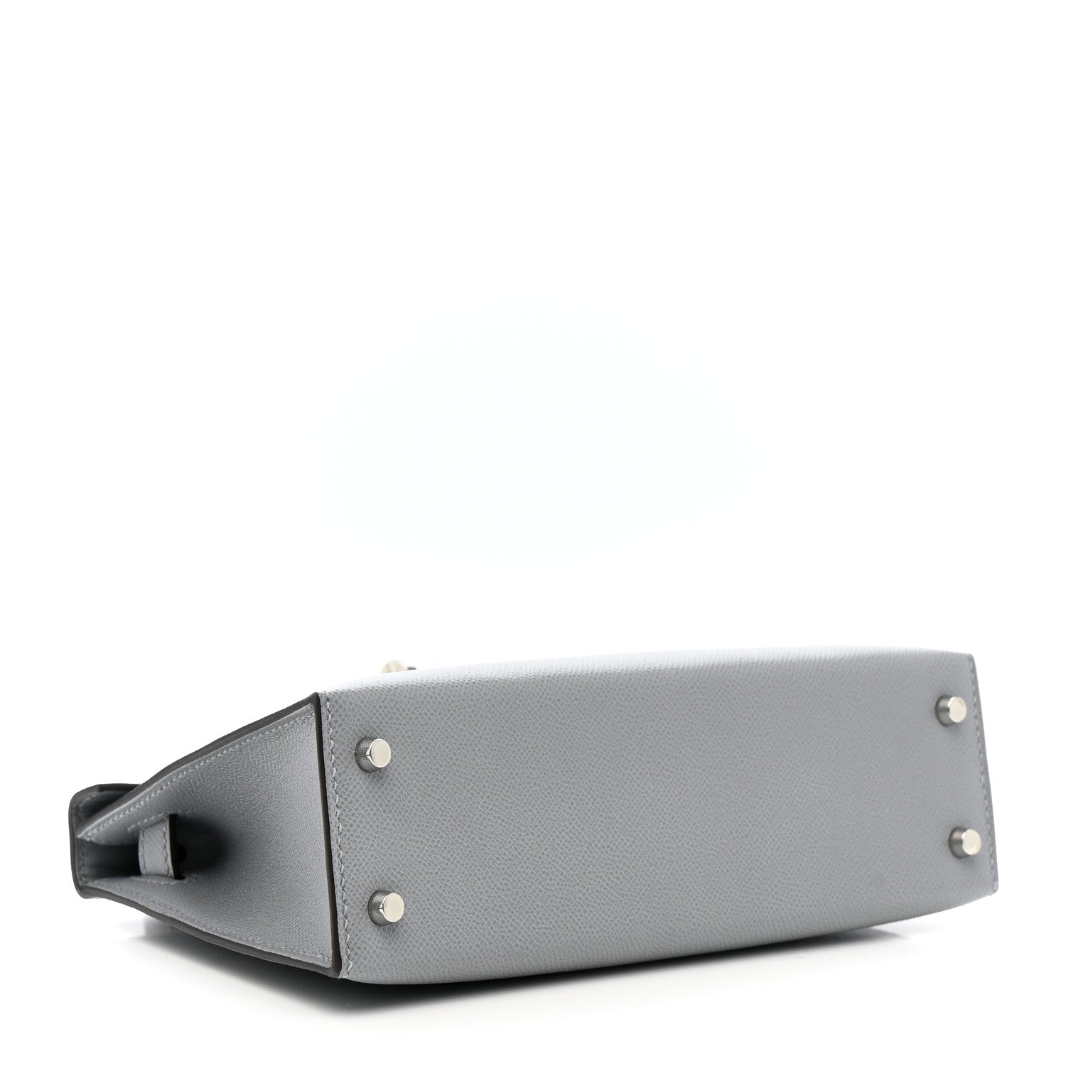 Hermes Madame Calfskin Mini Kelly Sellier 20 Gris Pantin 1801129