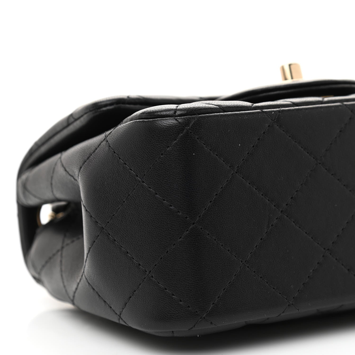 Chanel Lambskin Quilted Mini Square Flap Black 9 of 10