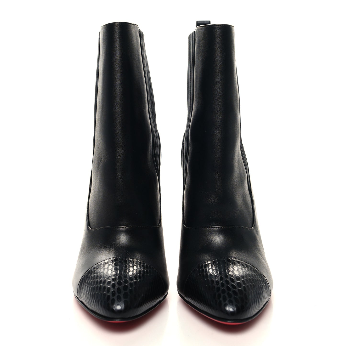 Calfskin Shine Me In The 90s 85 Ankle Boots 42 Black