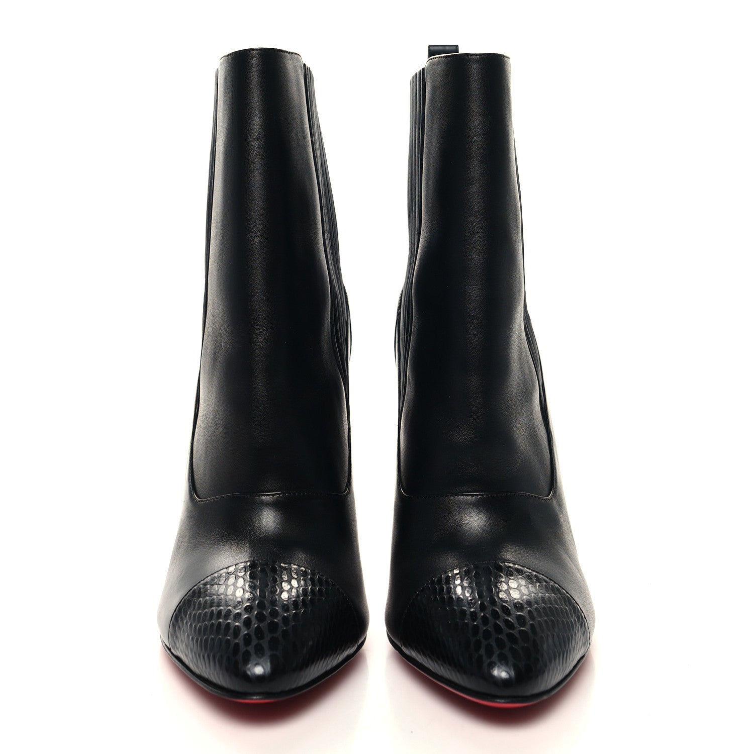 Christian Louboutin Calfskin Shine Me In The 90s 85 Ankle Boots 42 Black 2 of 7