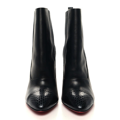 Christian Louboutin Calfskin Shine Me In The 90s 85 Ankle Boots 42 Black 2 of 7