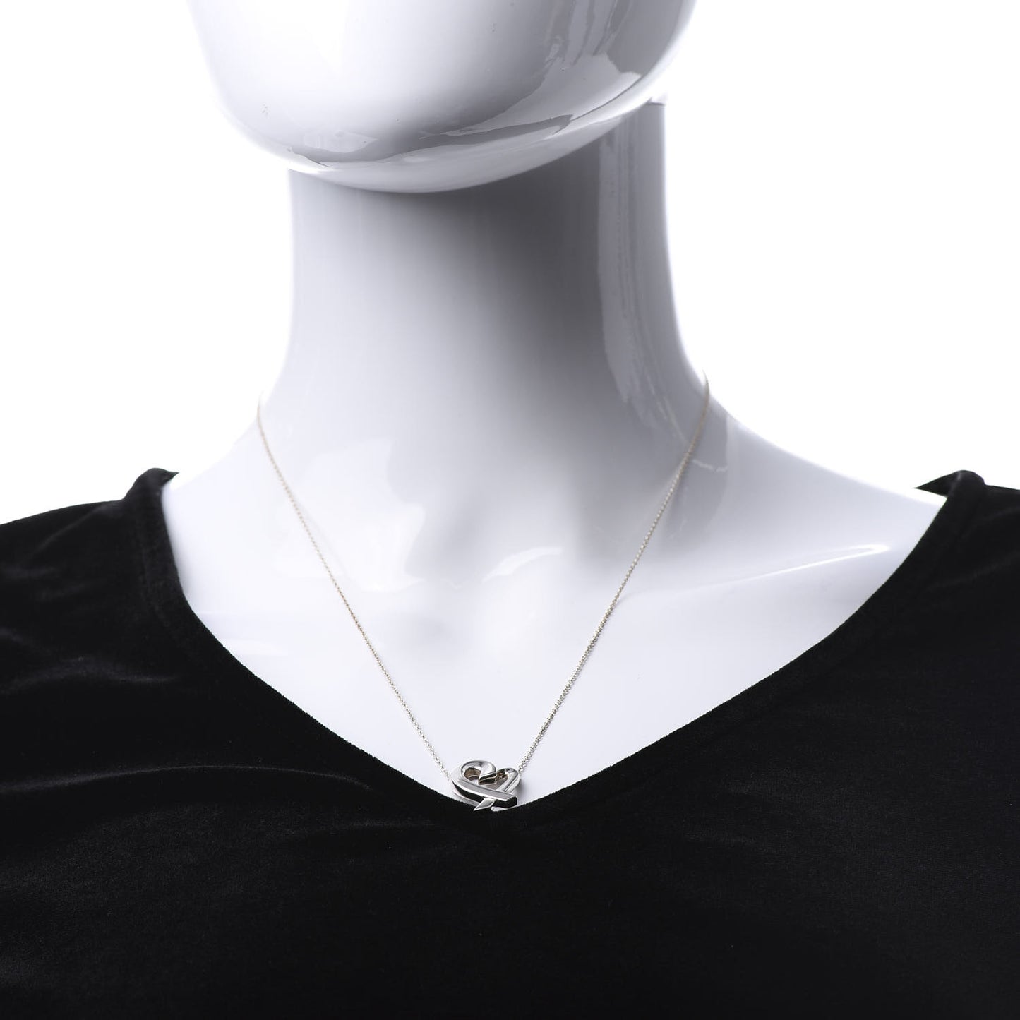 Sterling Silver Paloma Picasso Loving Heart Pendant Necklace