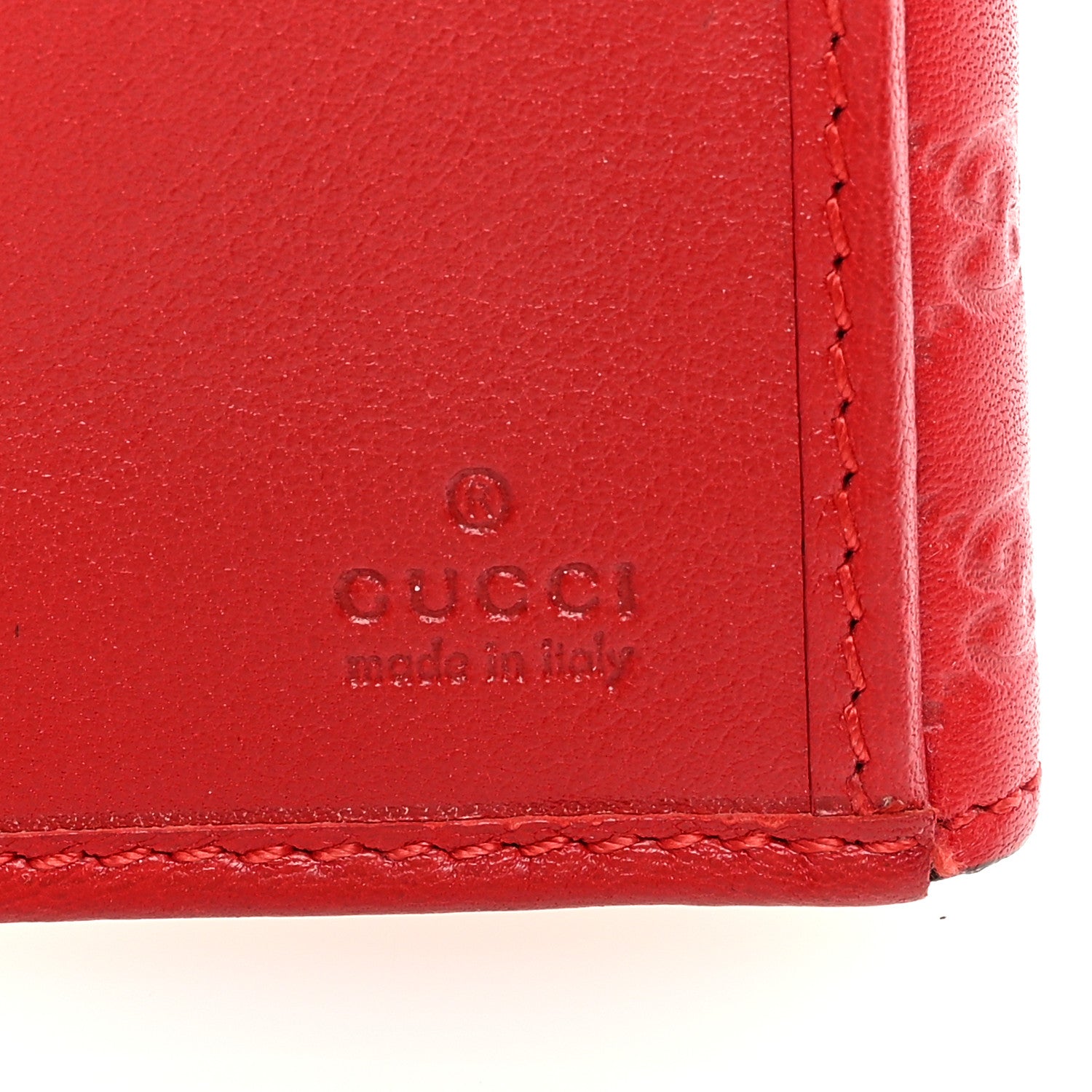 Gucci Microguccissima Heart Continental Wallet Red 6 of 6