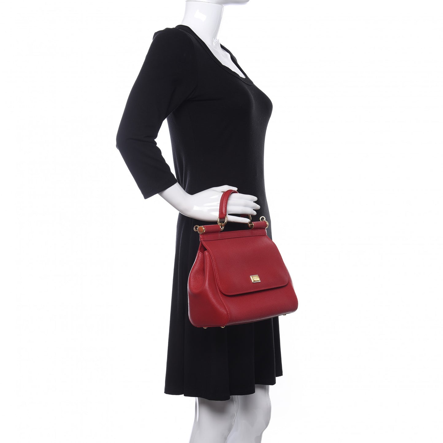 Dauphine Medium Miss Sicily Satchel Dark Red
