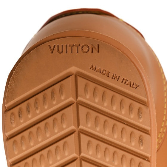 Lambskin Vachetta Mens LV Buttersoft Sneakers 9.5 Beige