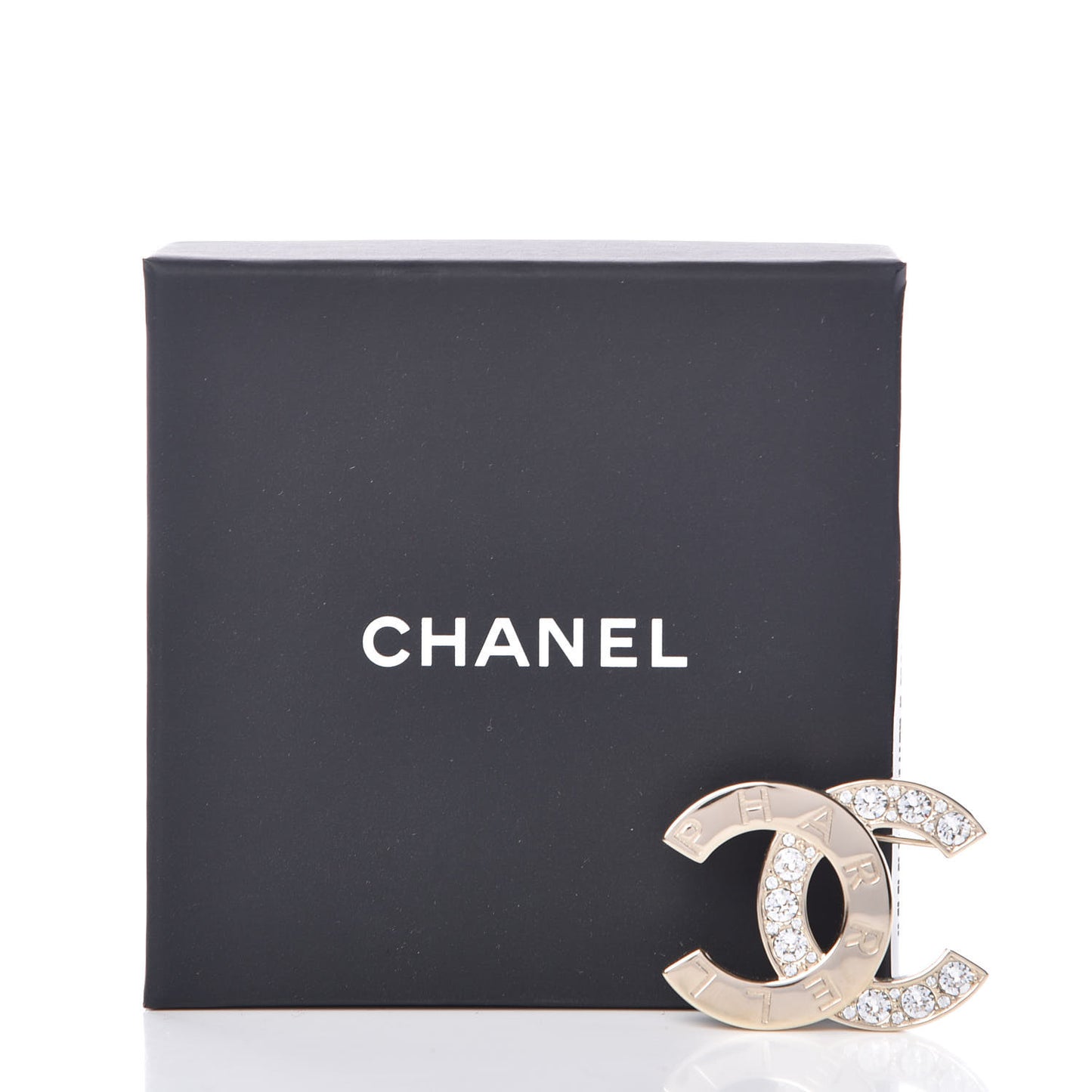 Crystal CC Pharrell Brooch Gold