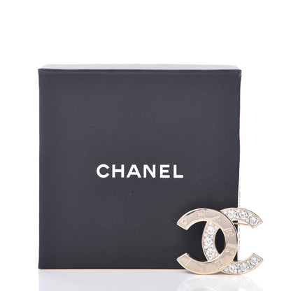 Chanel Crystal CC Pharrell Brooch Gold 5 of 5