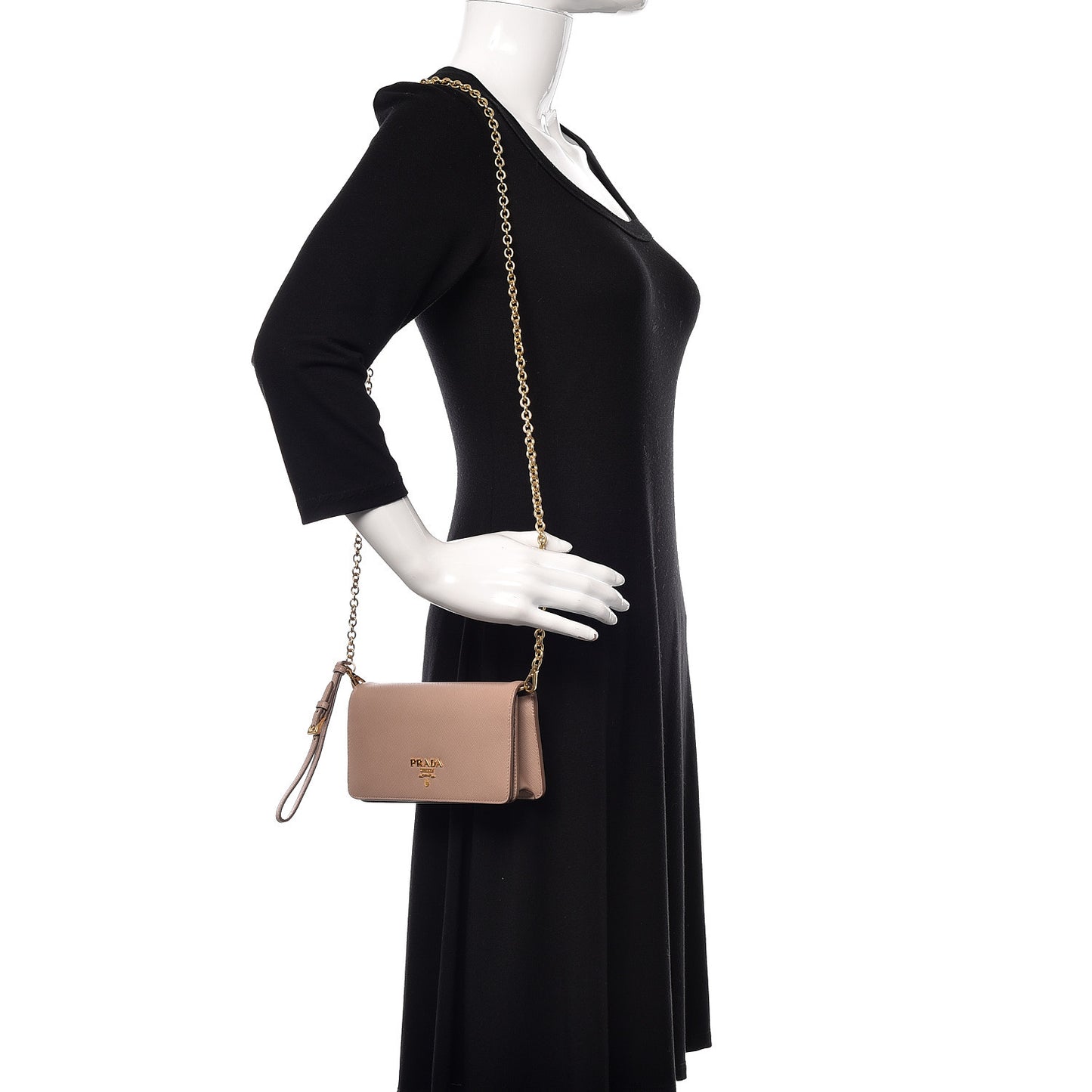 Saffiano Metal Mini Crossbody Bag Cipria