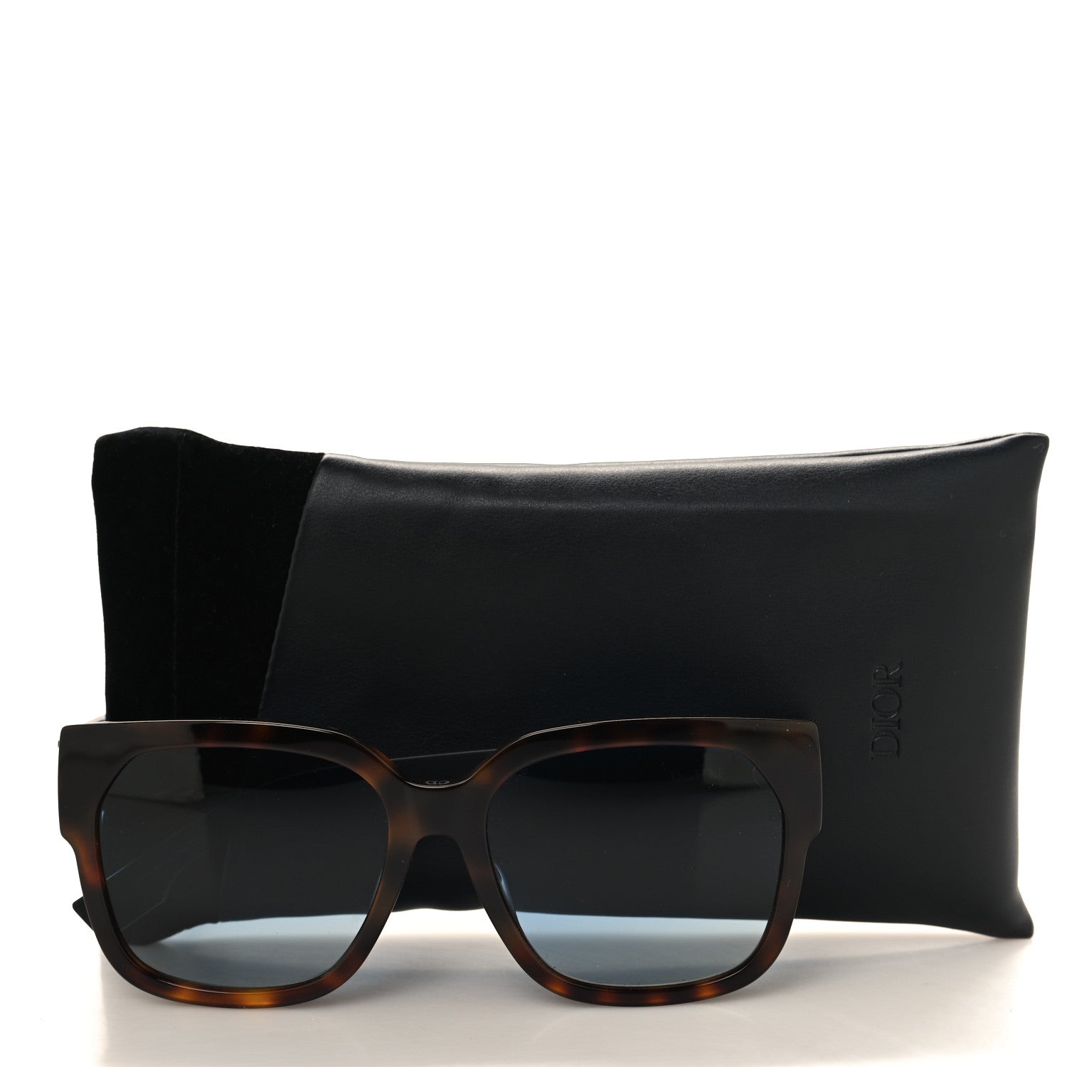 Christian Dior Acetate Square DiorID1 Sunglasses Tortoise 9 of 9