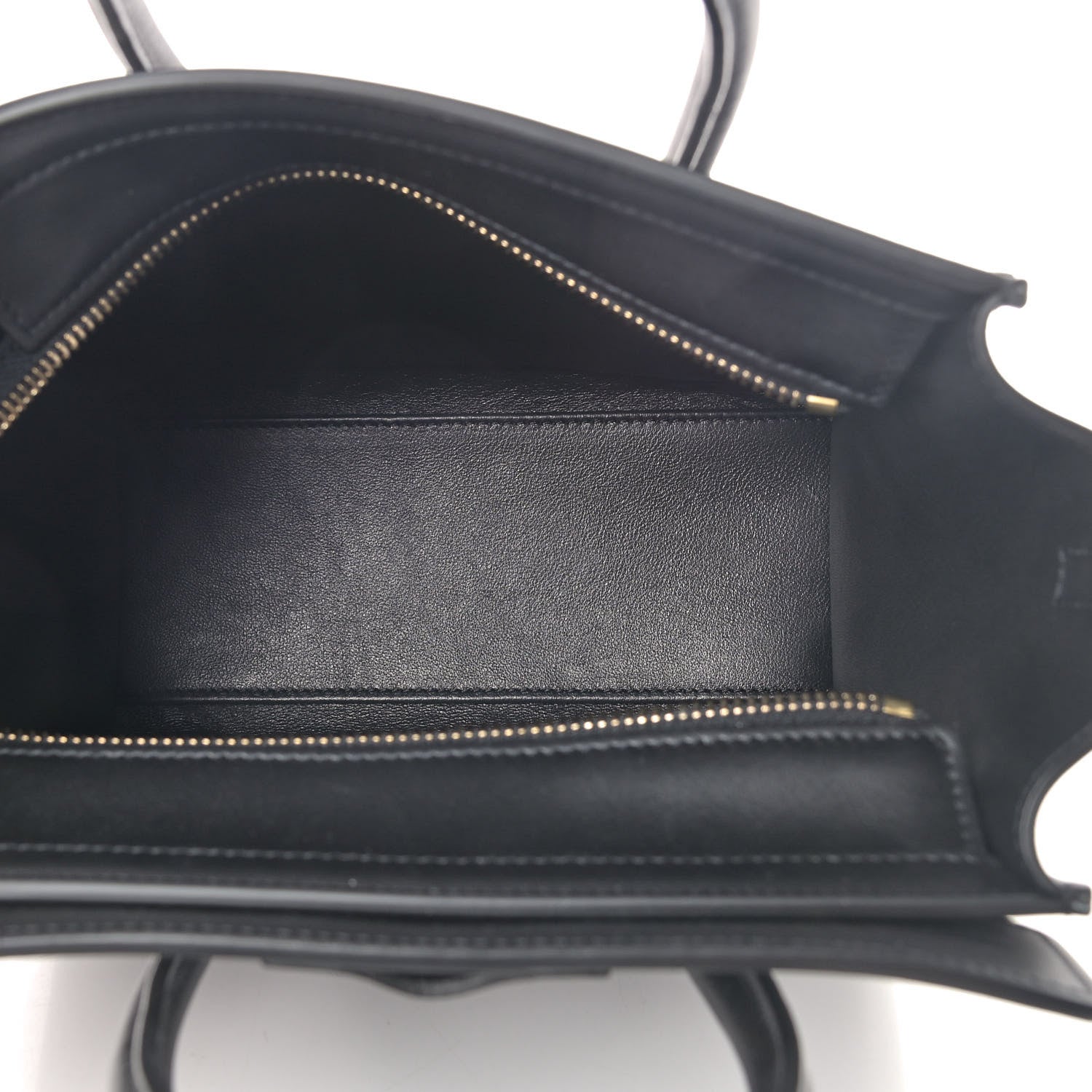 Celine Smooth Calfskin Nano Luggage Black 5 of 10
