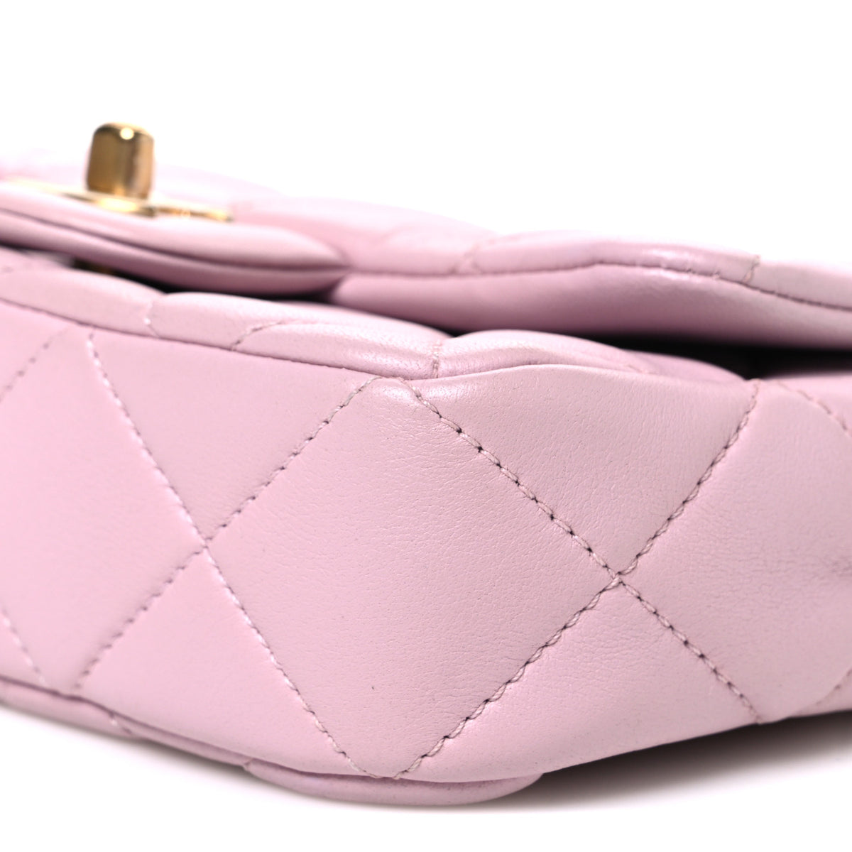 Chanel Lambskin Quilted Pearl Small Flap Lilac 10 of 10