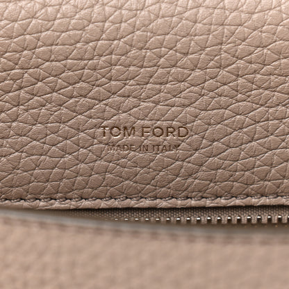 Tom Ford Grained Calfskin Large T Clasp Tara Crossbody Bag Silk Taupe 6 of 15