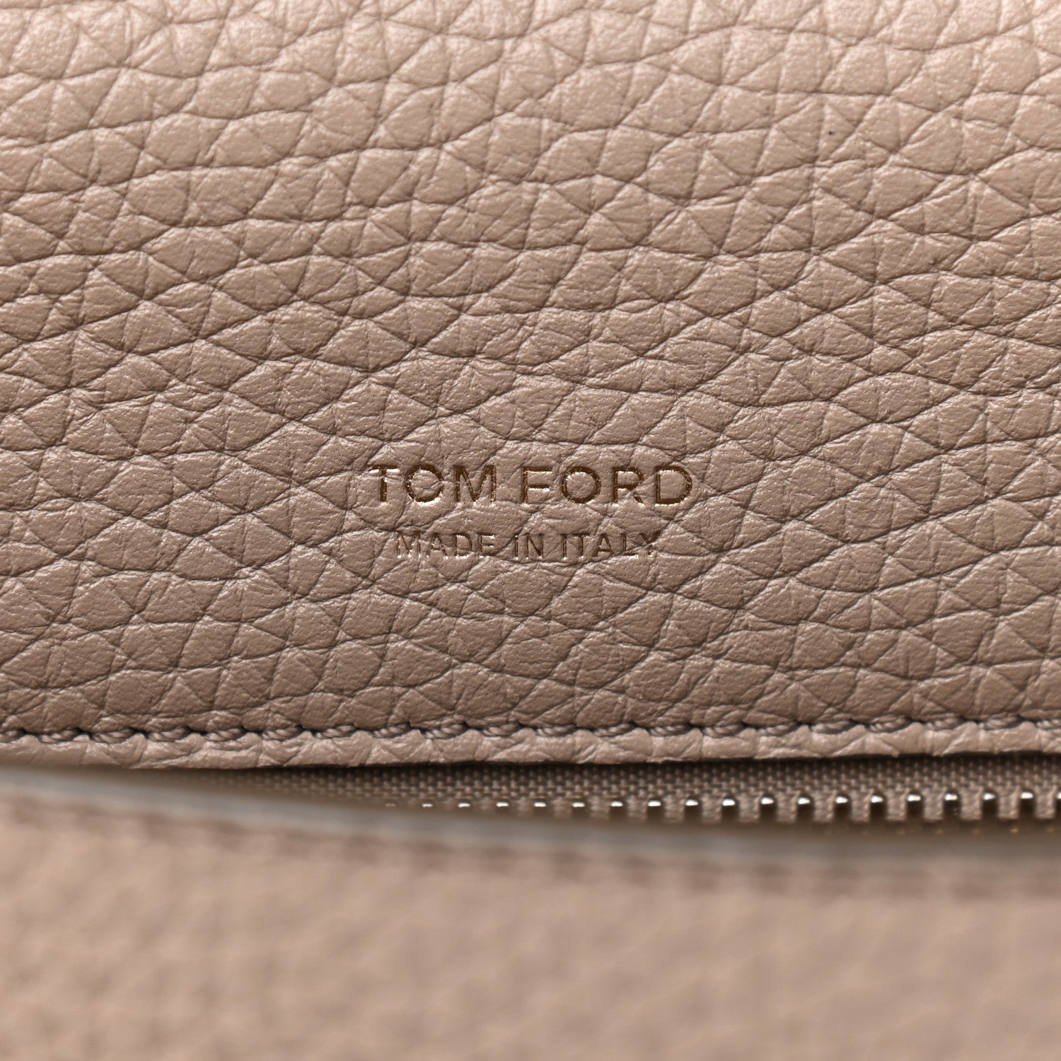 Tom Ford Grained Calfskin Large T Clasp Tara Crossbody Bag Silk Taupe 6 of 15