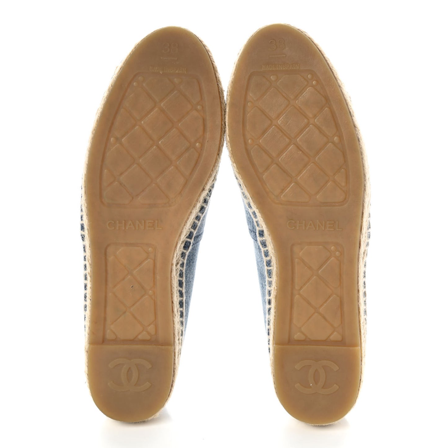 Denim CC Espadrilles 38 Blue Black