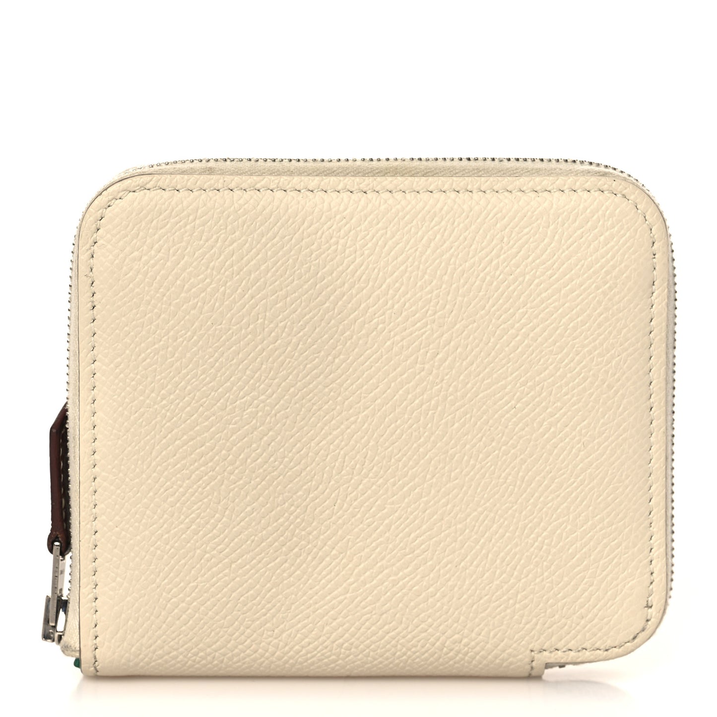 Epsom Silk'in Compact Wallet Craie Vert Vertigo