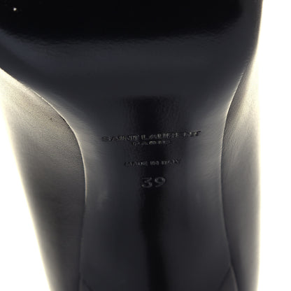Saint Laurent Kitten Heel Pumps 39 Black 6 of 7