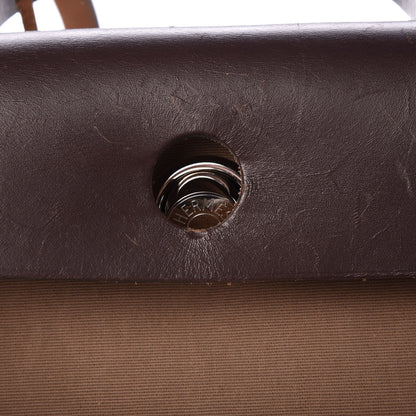Hermes Vache Hunter Toile Herbag Zip 31 PM Etoupe Ebene 12 of 16