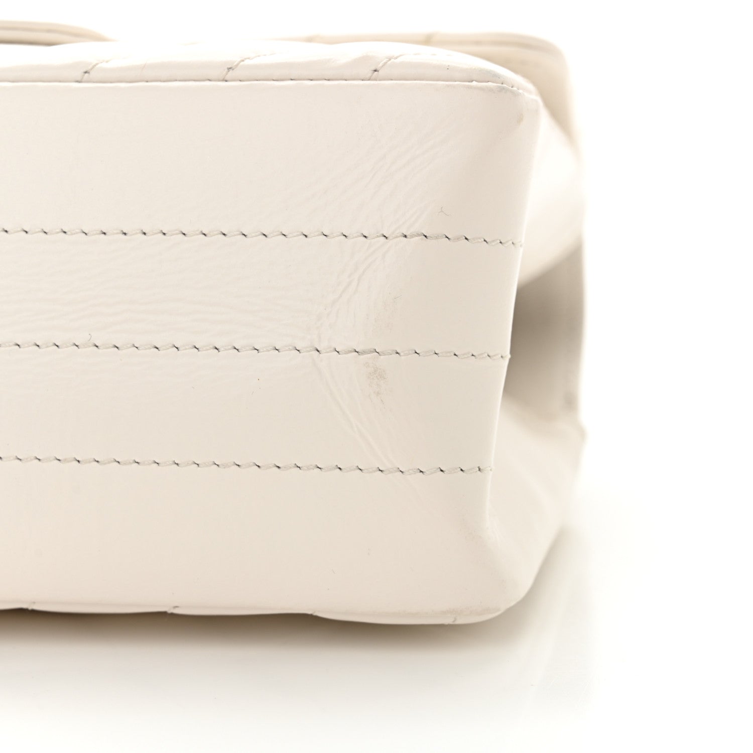Chanel Aged Calfskin Chevron Quilted 2.55 Reissue Mini Flap White 10 of 15