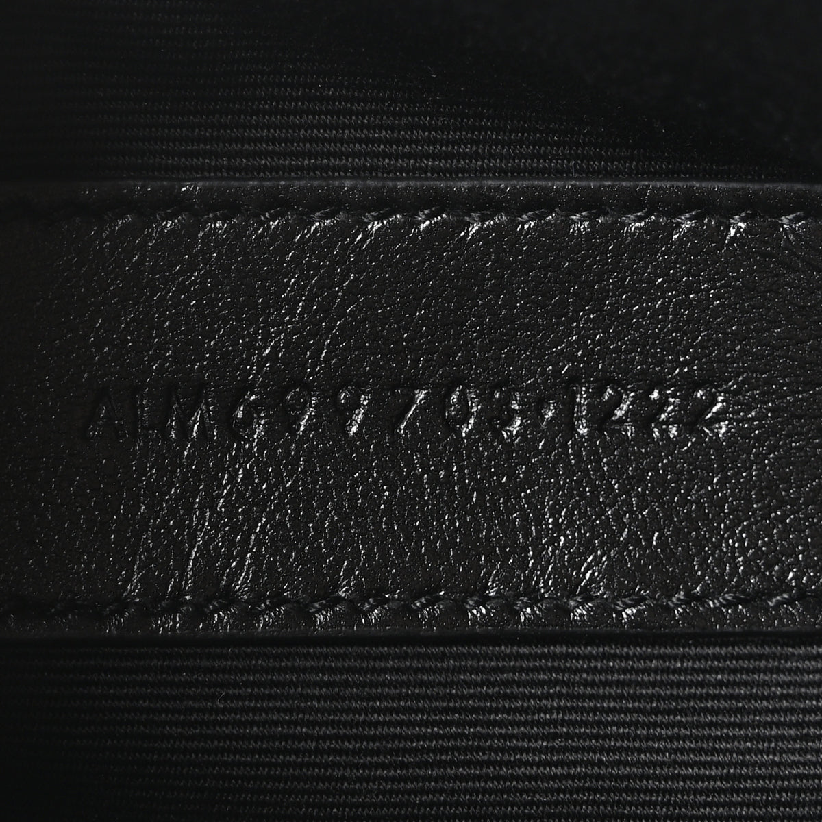 Lambskin Monogram Mini Sade Tube Bag Black