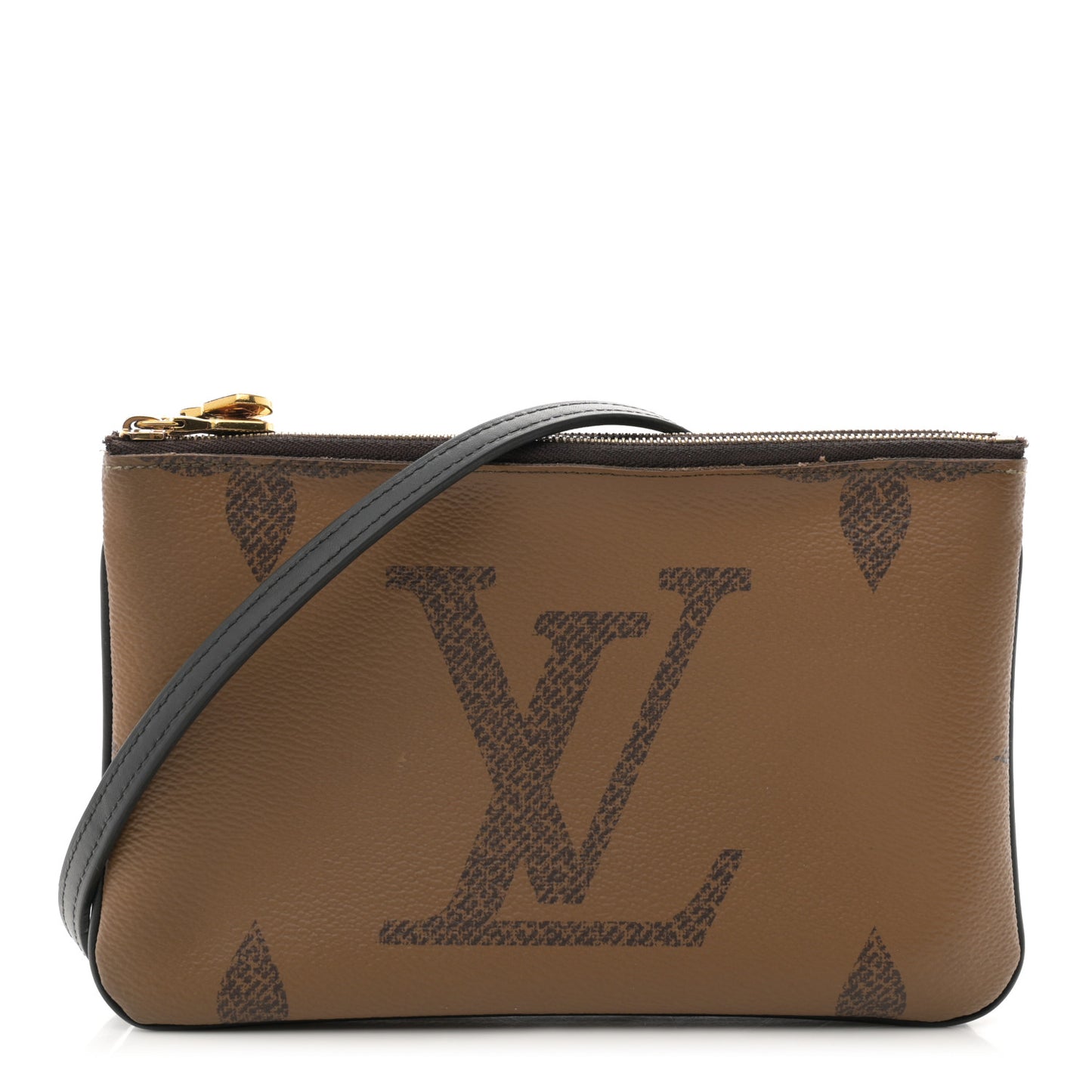 Reverse Monogram Giant Double Zip Pochette