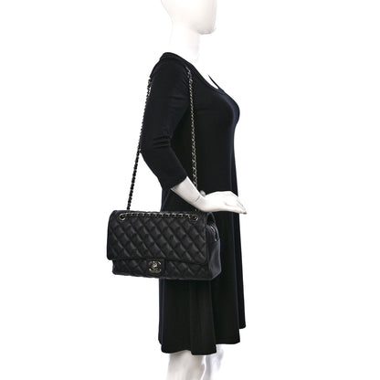 Chanel Caviar Quilted Jumbo Easy Flap Black 2 of 10