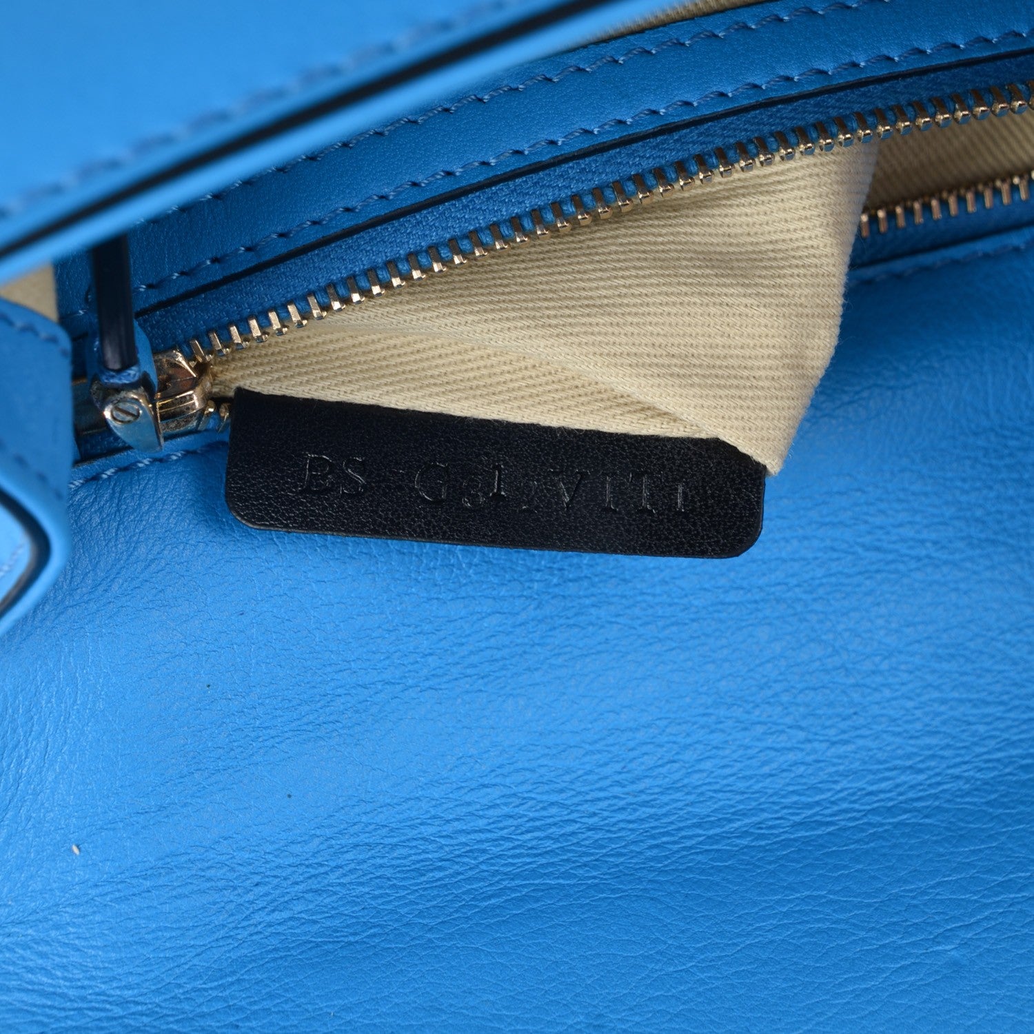 Valentino Garavani Vitello Small Glam Lock Rockstud Flap Blue Fluo 6 of 7