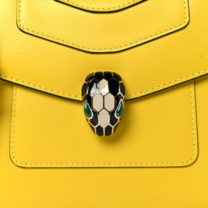 Bulgari Calfskin Serpenti Forever Top Handle Yellow 9 of 11