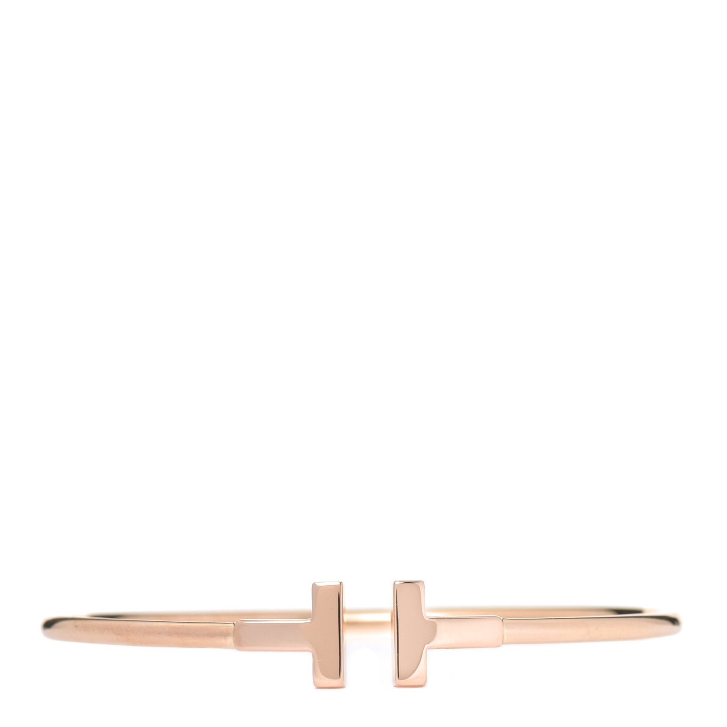 18K Rose Gold T Wire Bracelet