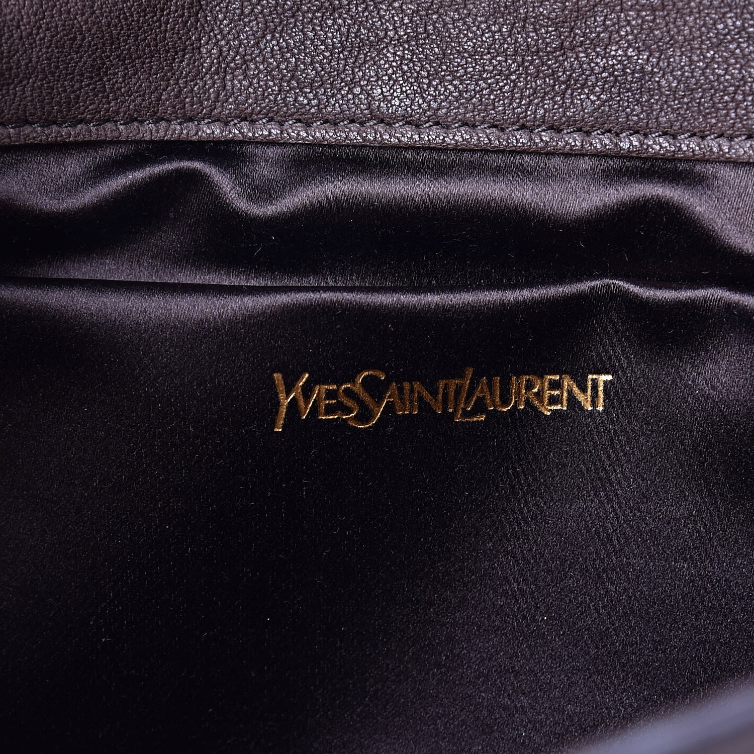 Saint Laurent Sheepskin Classic Y Ligne Clutch Brown 6 of 13