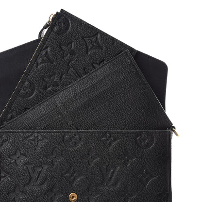 Louis Vuitton Empreinte Pochette Felicie Chain Wallet Black 8 of 12