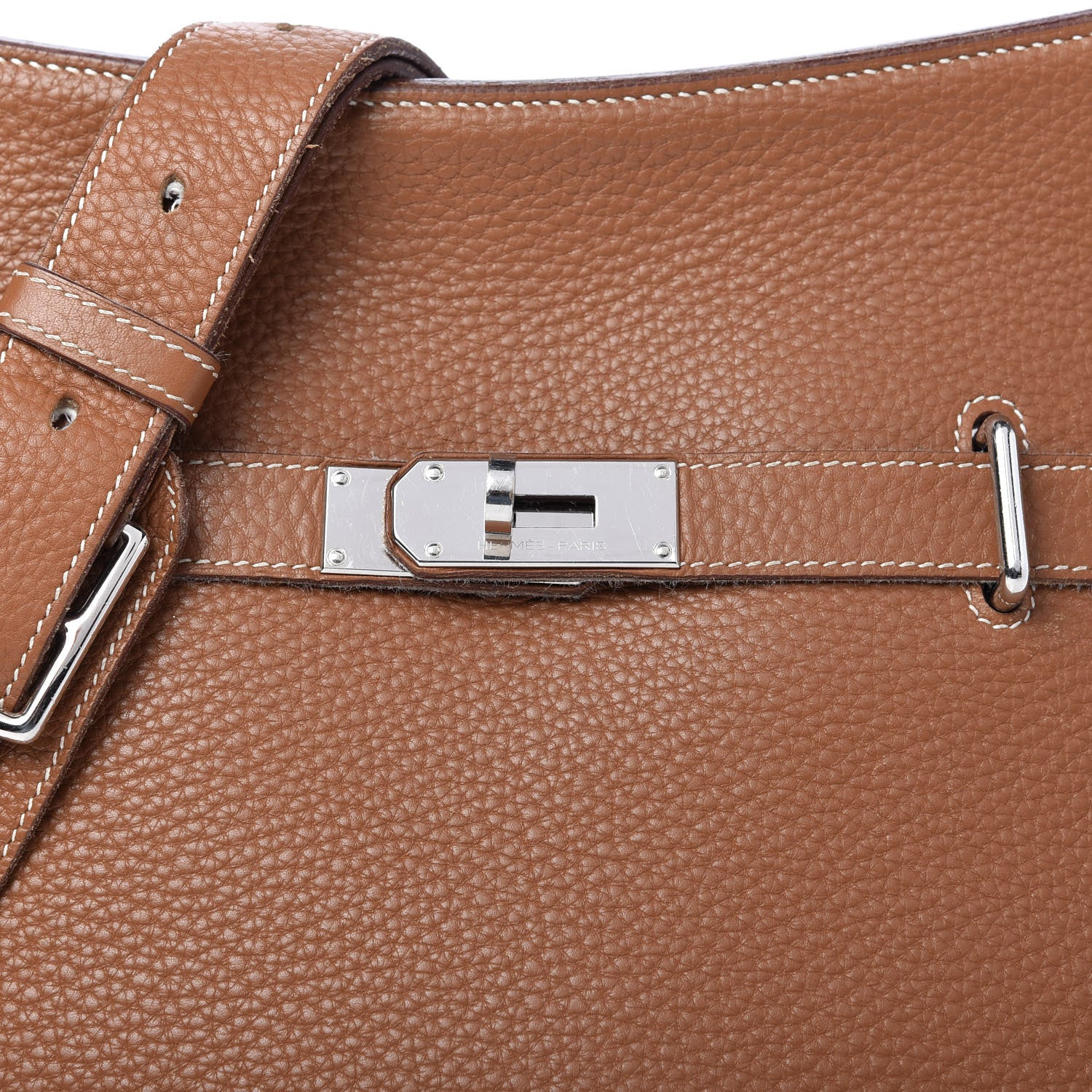 Hermes Taurillon Clemence Jypsiere 34 Gold 10 of 15