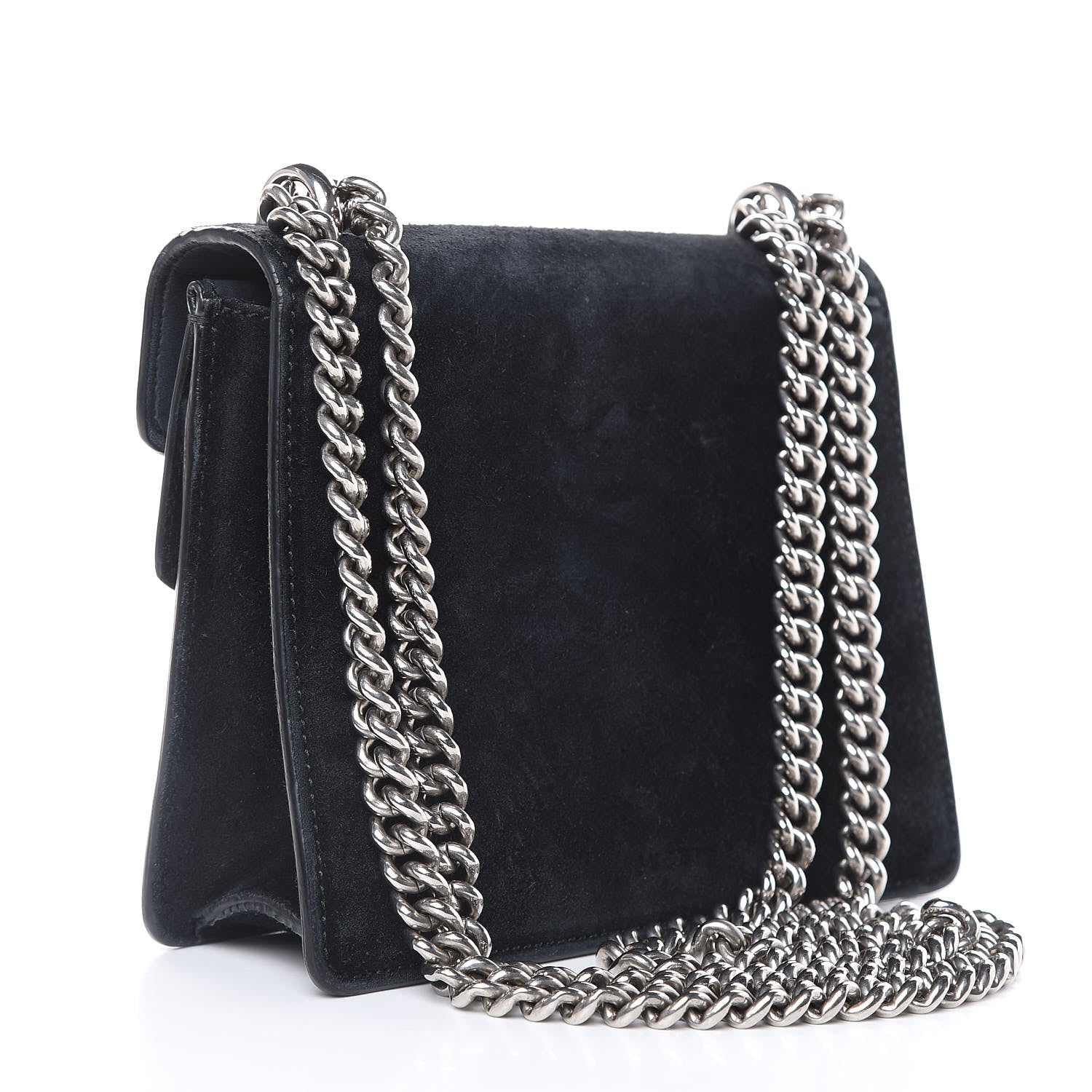 Gucci Suede Mini Dionysus Shoulder Bag Black 3 of 21