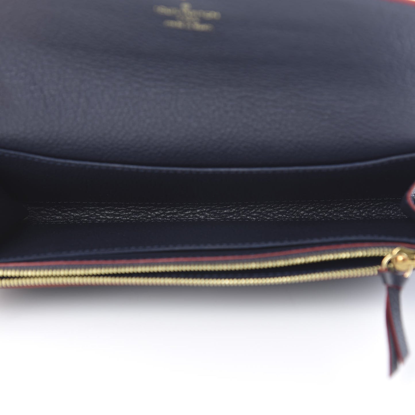 Empreinte Emilie Wallet Marine Rouge