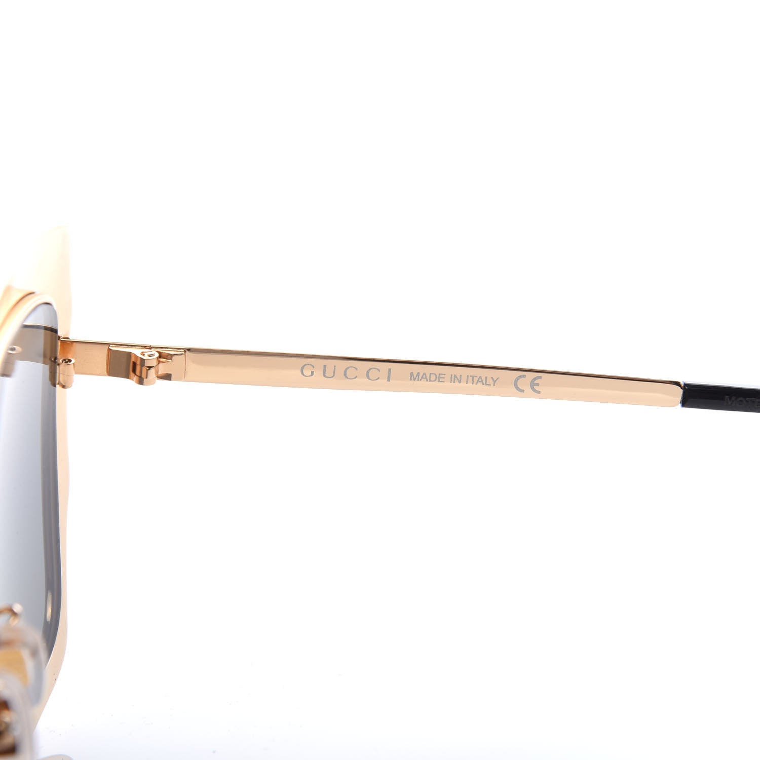 Gucci Metal Acetate Crystal Oversize GG0115S Sunglasses Rose Gold 5 of 8