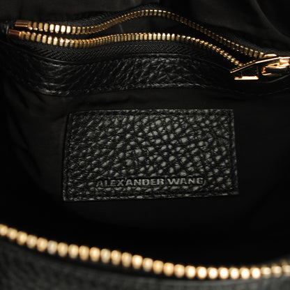 Alexander Wang Pebbled Lambskin Rockie Black Pale Gold Hardware 6 of 7