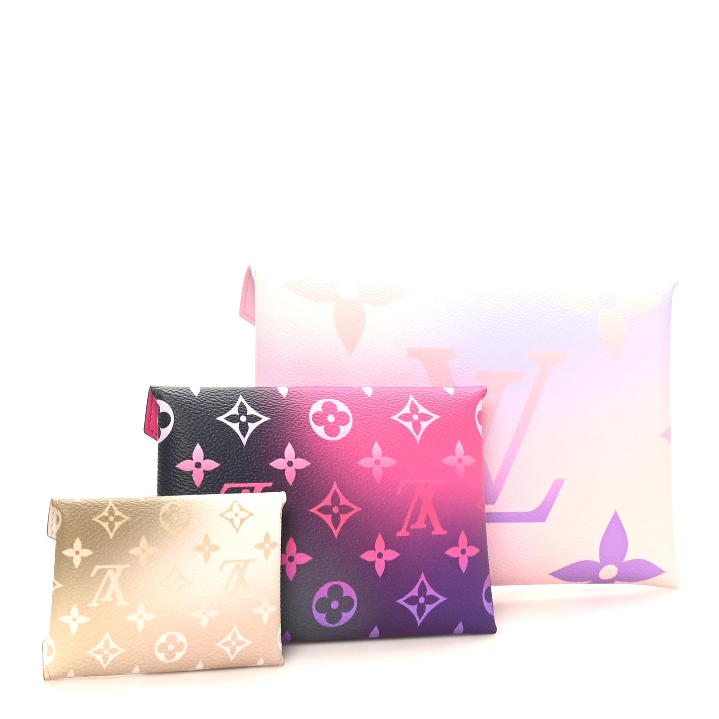 Monogram Giant Spring in the City Kirigami Pochette Set Sunrise Pastel Midnight Fuchsia Sunset Kaki